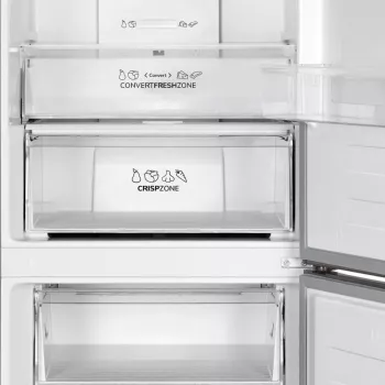 Gorenje koel-vriescombinatie NRK619CABXL4, 304 L, 6 kg/24u, klasse C, verszonevak, zwart