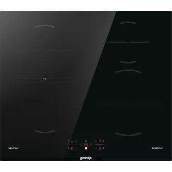Gorenje inductiekookplaat GI6421BSC, zwart, inbouw, 59,5 cm, zone-inductiekookplaat, glaskeramiek, 4 zone(n)
