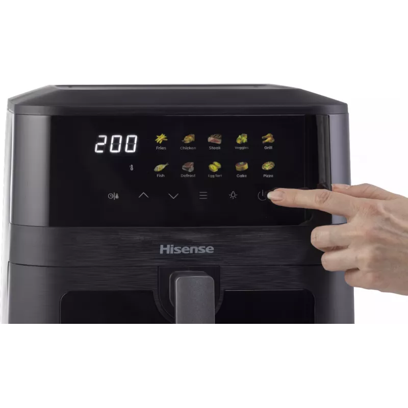 Hisense HAF2100DCD heteluchtfriteuse 7,7 L 2100 W zwart