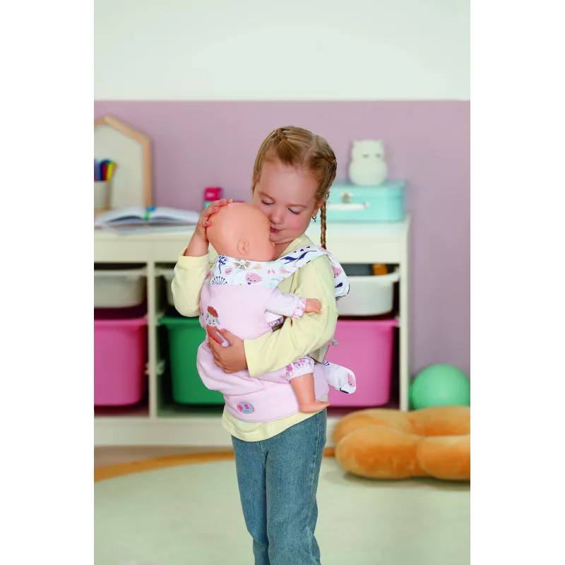 BABY born Baby Carrier Flower poppendraagzak