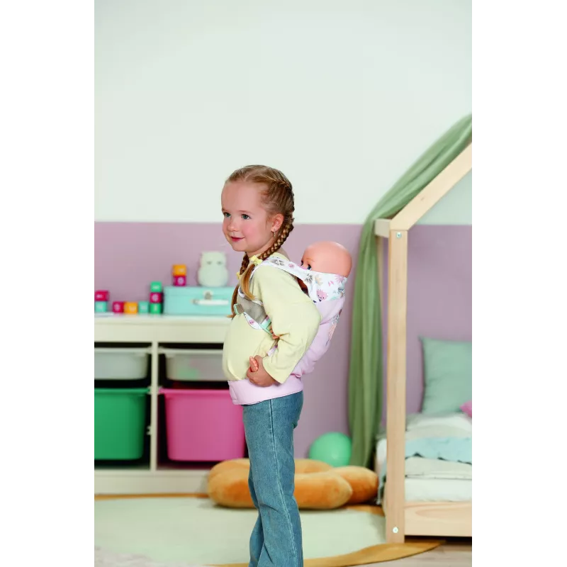 BABY born Baby Carrier Flower poppendraagzak