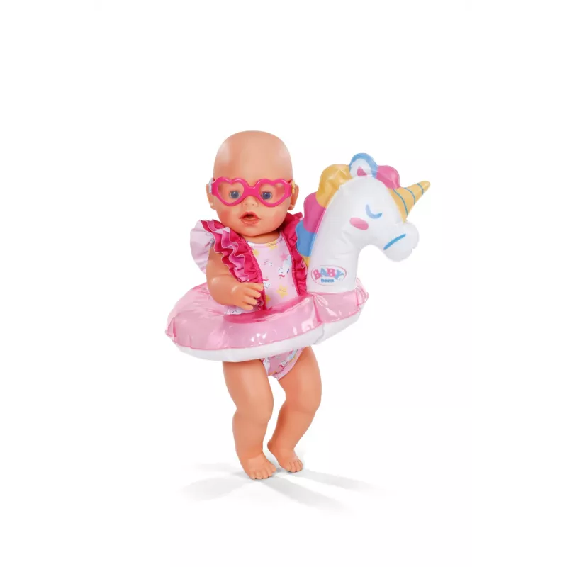 BABY born badset eenhoorn 43 cm, poppen-badkleding, 3 jaar