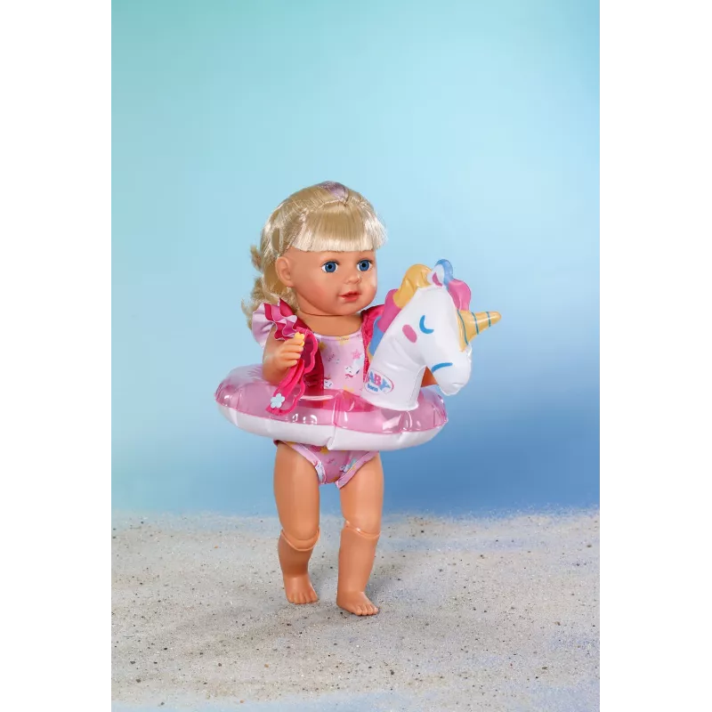 BABY born badset eenhoorn 43 cm, poppen-badkleding, 3 jaar