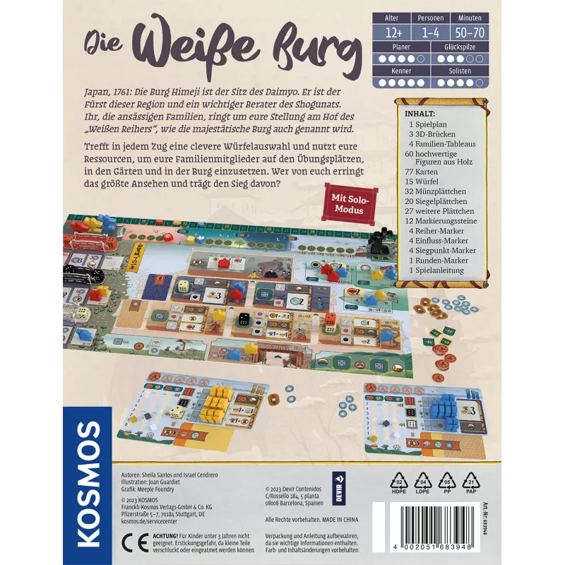 Kosmos Die weisse Burg bordspel strategie
