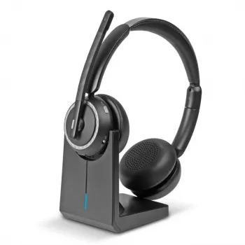 Lindy L118 draadloze noise-cancelling-headset & laadstation