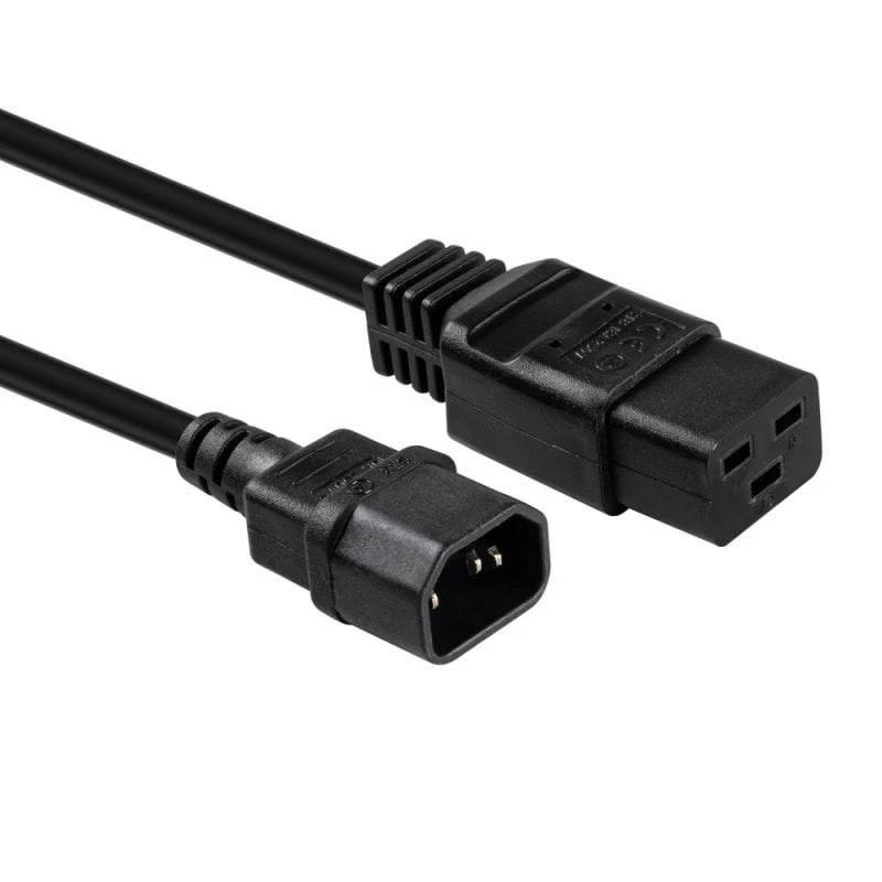 Lindy 2m C14 naar C19 stroomkabelverlenging, zwart, 2 m, IEC C14, IEC C19, 250 V