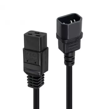 Lindy 3 m C14-naar-C19 netsnoerverlengkabel, zwart