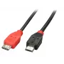 Lindy 2m USB 2.0 Type Micro-B naar Micro-B OTG-kabel, 2 m, Micro-USB B, Micro-USB B, USB 2.0, stekker/stekker, zwart