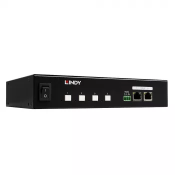 Lindy 32622 stroomverdeeleenheid (PDU) 4 AC-uitgangen 1U zwart