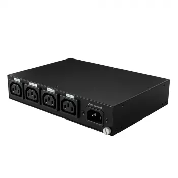 Lindy 32622 stroomverdeeleenheid (PDU) 4 AC-uitgangen 1U zwart