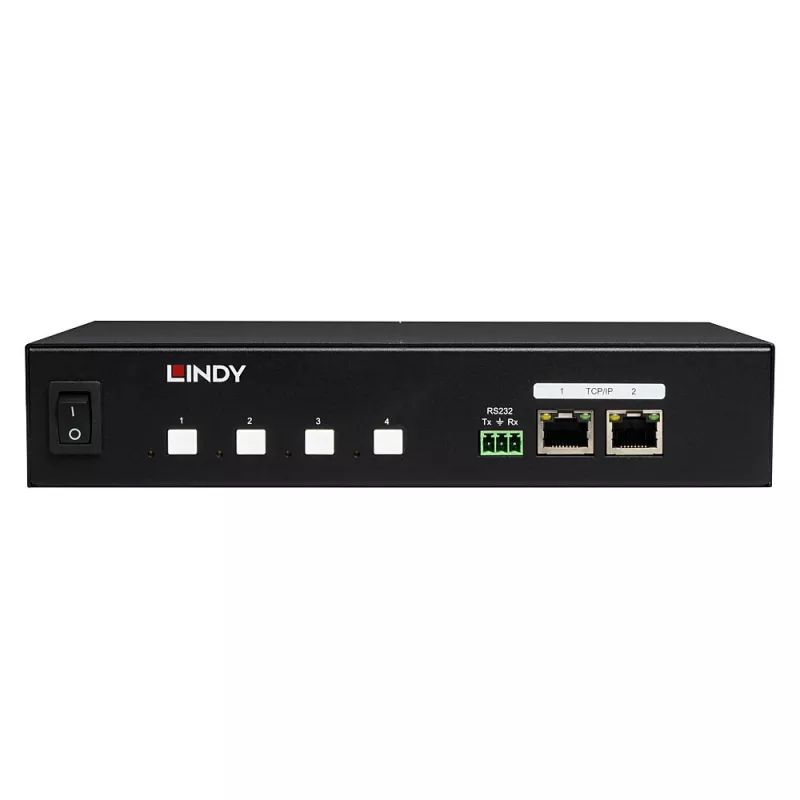 Lindy 32622 stroomverdeeleenheid (PDU) 4 AC-uitgangen 1U zwart