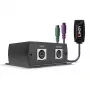 Lindy 100m PS/2 KM Cat.5e/6 extender, zender & ontvanger, bekabeld, 100 m, Cat5e, Cat6, zwart, CE, FCC, RoHS & REACH, CP65