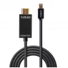 Lindy 33365 SATA-kabel, 4-pins voeding + 7-pins SATA naar 22-pins SATA, 0,5 m, rood