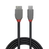 Lindy 1m USB 3.2 Type-C naar Micro-B kabel, Anthra Line, 1 m, USB C, Micro-USB B, USB 3.2 Gen 1 (3.1 Gen 1), zwart