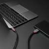 Lindy 1m USB 3.2 Type-C naar Micro-B kabel, Anthra Line, 1 m, USB C, Micro-USB B, USB 3.2 Gen 1 (3.1 Gen 1), zwart
