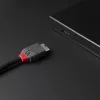 Lindy 2m USB 3.2 Type-C naar Micro-B kabel, Anthra Line, 2 m, USB C, Micro-USB B, USB 3.2 Gen 1 (3.1 Gen 1), zwart