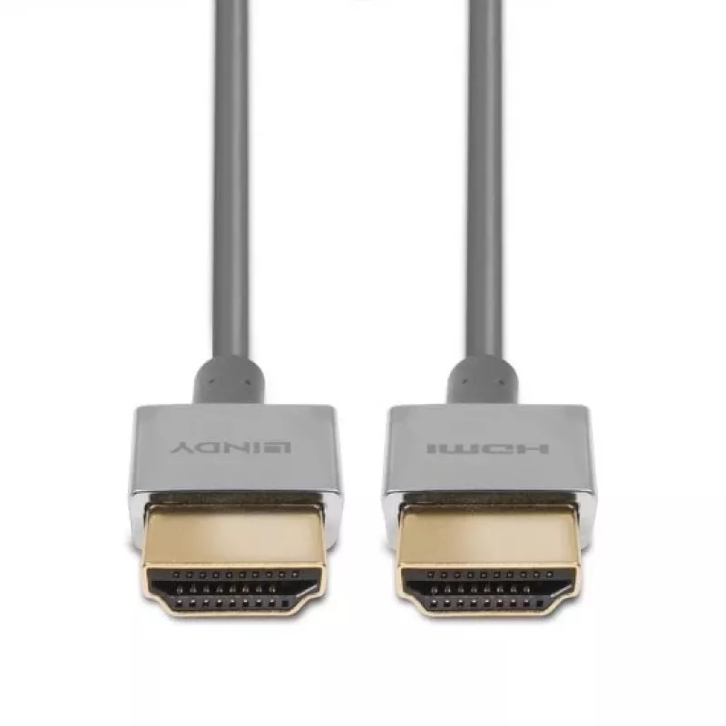 Lindy Ultra High Speed HDMI slanke kabel 1m, 1 m, HDMI type A (standaard), HDMI type A (standaard), 48 Gbit/s, wit