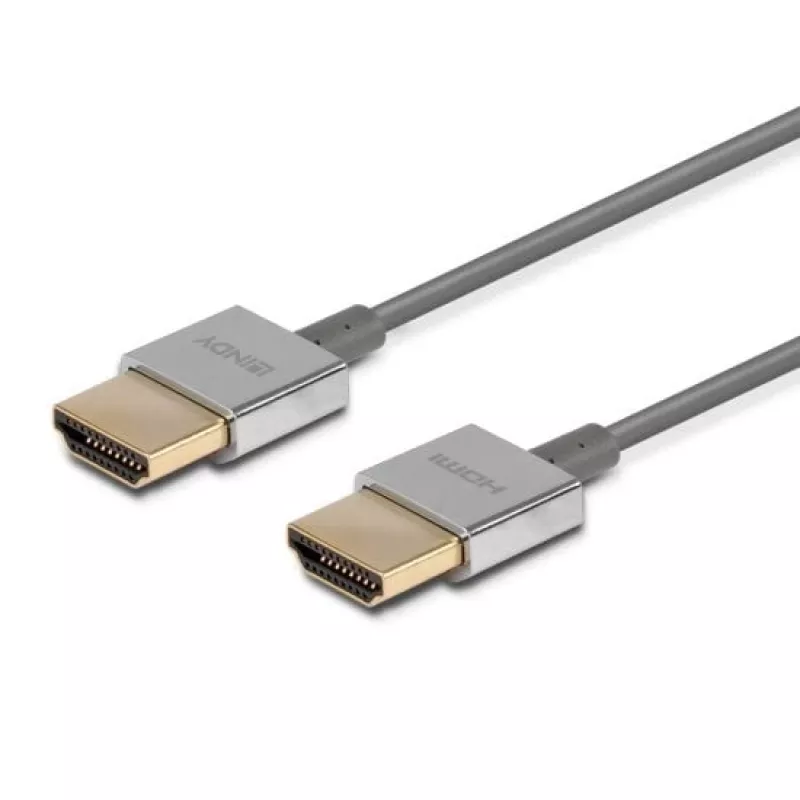Lindy Ultra High Speed HDMI slanke kabel 1m, 1 m, HDMI type A (standaard), HDMI type A (standaard), 48 Gbit/s, wit