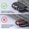 Lindy 3m 4K60Hz HDMI-kabel, flexibel, 3 m, HDMI type A (standaard), HDMI type A (standaard), 18 Gbit/s, zwart