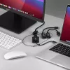 Lindy USB Type-C-, mDP- en DisplayPort-naar-HDMI-18G converter-houder
