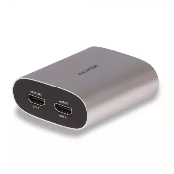 Lindy 4K60 HDMI eARC-extractor, Micro-USB B, 65 mm, 70 mm, 27 mm, 83 g, 0 - 40 °C