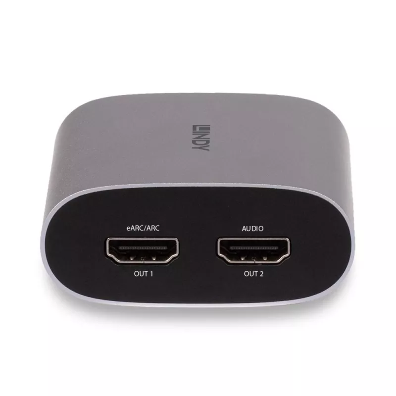 Lindy 4K60 HDMI eARC-extractor, Micro-USB B, 65 mm, 70 mm, 27 mm, 83 g, 0 - 40 °C