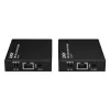 Lindy HDMI, KVM en IR over IP extender, zender en ontvanger, bedraad, 150 m, Cat5e, Cat6, zwart, metaal