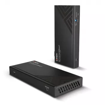 Lindy 150m Cat.6 DisplayPort 1.2, USB, IR en RS-232 HDBaseT KVM extender