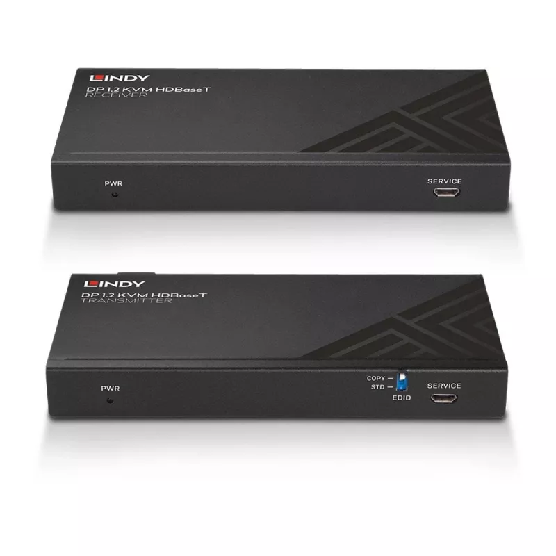 Lindy 150m Cat.6 DisplayPort 1.2, USB, IR en RS-232 HDBaseT KVM extender