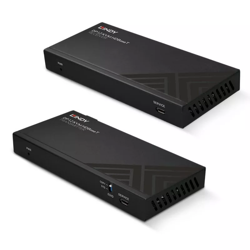 Lindy 150m Cat.6 DisplayPort 1.2, USB, IR en RS-232 HDBaseT KVM extender