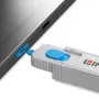 Lindy HDMI poortblokkering kit, blauw (1x sleutel, 4x sloten), poortblokkering + sleutel, HDMI, blauw, grijs, acrylonitril-butadieen-styreen (ABS), 1 stuks, polyzak