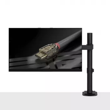 Lindy enkelvoudig verstelbare monitorhouder, 8 kg, 33 cm (13 inch), 81,3 cm (32 inch), 75 x 75 mm, 100 x 100 mm, zwart