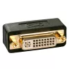 Lindy Premium DVI-D-koppeling, stekker naar bus, DVI-I, DVI-D, zwart
