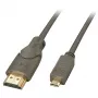 Lindy 0,5 m High Speed Micro HDMI naar HDMI-kabel, 0,5 m, HDMI type A (standaard), HDMI type D (micro), 3D, 10,2 Gbit/s, zwart