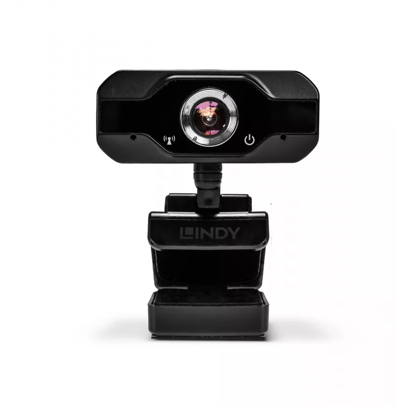Lindy Full HD 1080p webcam met microfoon, 1920 x 1080 pixel, Full HD, 30 fps, handmatig, automatisch, 110°