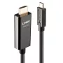 Lindy 10m USB Type-C naar HDMI 4K60 adapterkabel met HDR, 10 m, USB Type-C, HDMI Type A (standaard), mannelijk, mannelijk, recht