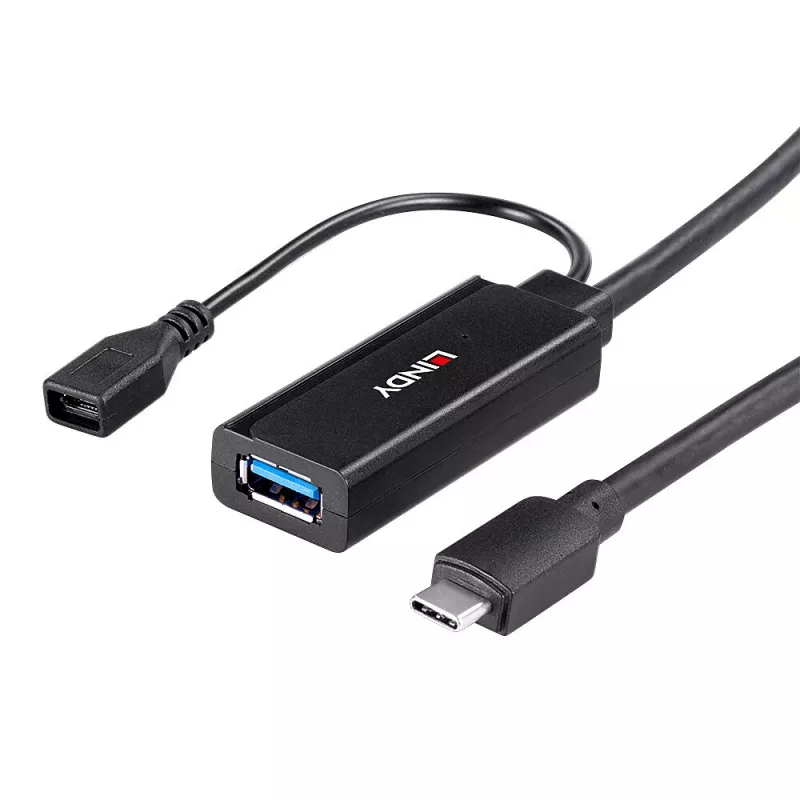 Lindy 5m USB 3.2 Gen 1 C/A actieve verlengkabel