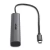 Lindy 43385 interfacehub USB Type-C 10000 Mbit/s grijs
