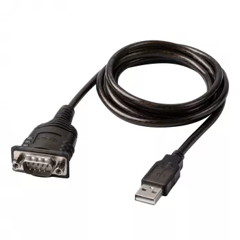 Lindy 43413 seriële kabel grijs 1,5 m USB Type-A RS-232