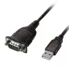 Lindy 43413 seriële kabel grijs 1,5 m USB Type-A RS-232