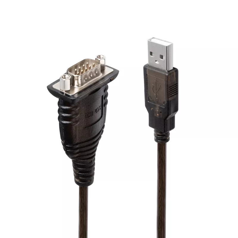Lindy 43413 seriële kabel grijs 1,5 m USB Type-A RS-232