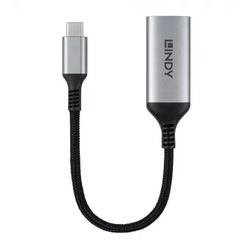 Lindy 43428 videokabel-adapter 0,15 m USB Type-C HDMI grijs