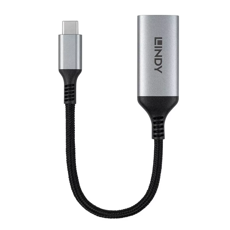 Lindy 43428 videokabel-adapter 0,15 m USB Type-C HDMI grijs