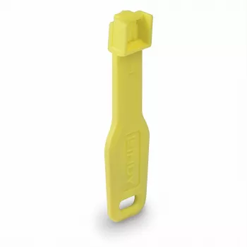 Lindy RJ45 poortsloten geel, 10x + 1 sleutel, poortblokkering + sleutel, RJ-45, geel, acrylonitril-butadieen-styreen (ABS), 10 stuks, polyzak