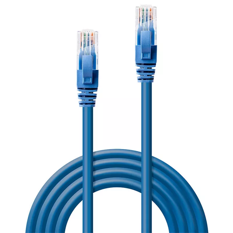 Lindy 10m Cat.6 U/UTP patchkabel, blauw, 10 m, Cat6, U/UTP (UTP), RJ-45, RJ-45, blauw