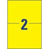 Zelfklevend etiket Avery L6130-20 rechthoek geel