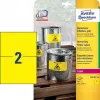 Zelfklevend etiket Avery L6130-20 rechthoek geel