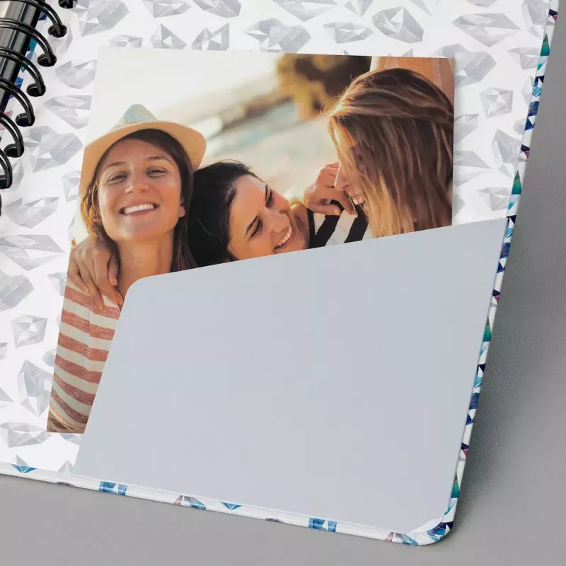 Schrijfnotitieboek Sigel Jolie JN616 A5 60 vellen blauw roze paars wit