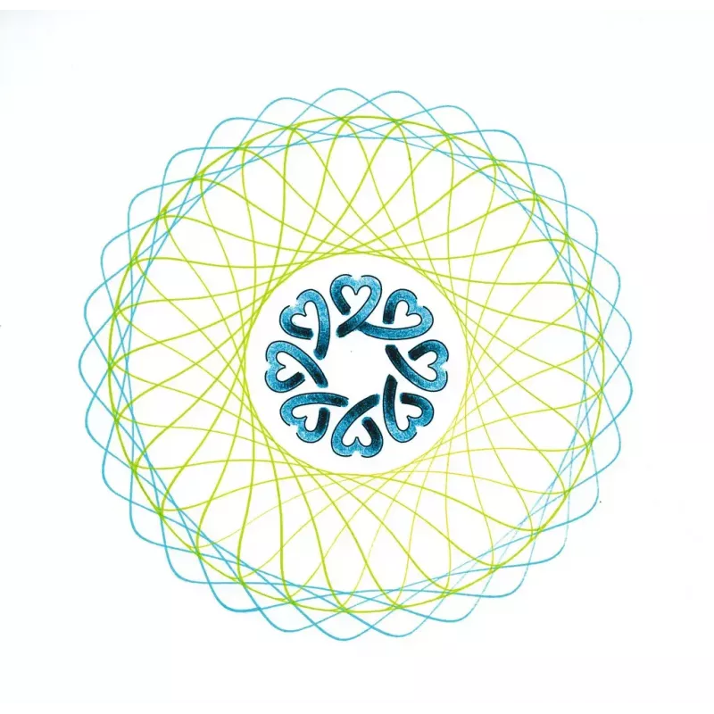 Kinder-Spirograph Ravensburger 297740 met sjabloon en 2 pennen, meerkleurig, voor kinderen vanaf 6 jaar