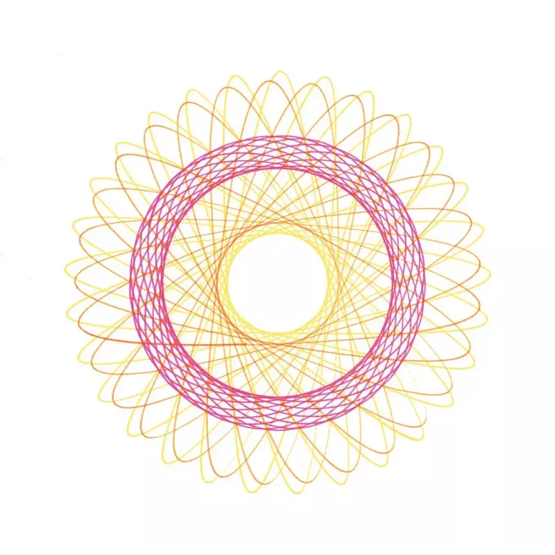 Kinder-Spirograph Ravensburger 297740 met sjabloon en 2 pennen, meerkleurig, voor kinderen vanaf 6 jaar